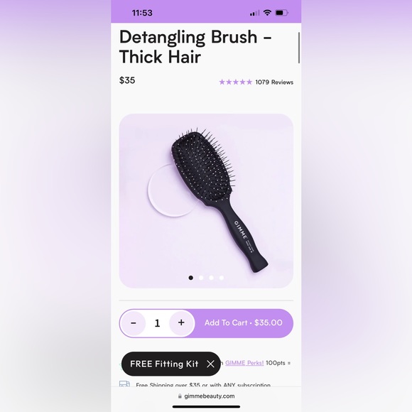 Gimme Detangling Brush - Picture 3 of 3